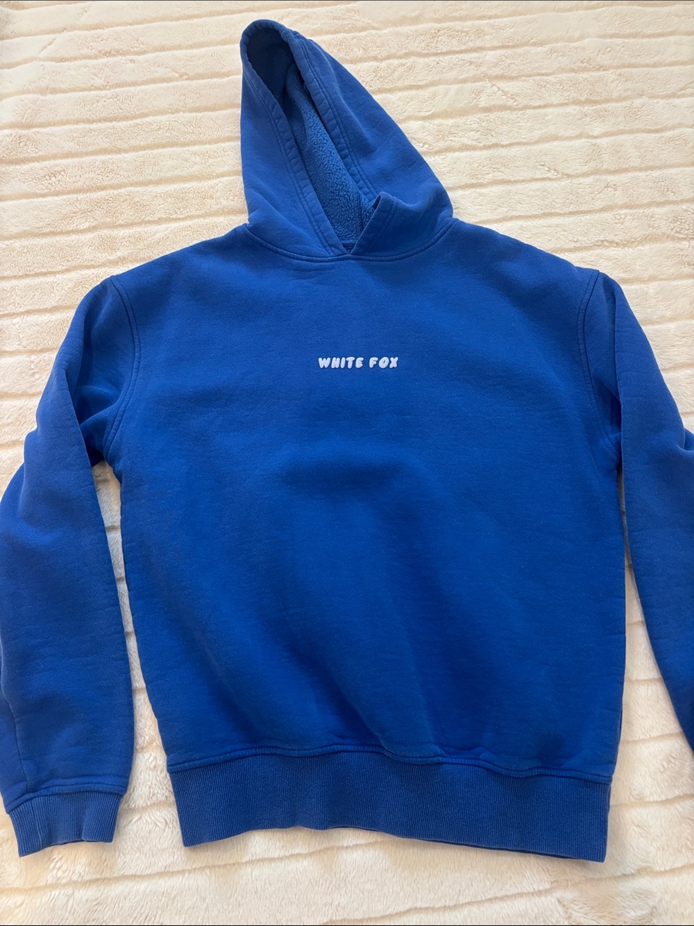 White Fox Blue Hoodie